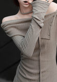Draped Eyelet Off-shoulder Top