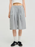 track wide Bermuda sweatpants