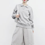 Maryna Button Sweatshirt