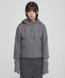 Hooded Asymmetrical Puffer Jacket