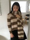 Vintage Stripe Angora Muffler