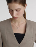 Essence Silver (W) Moissanite Eclat Necklace