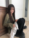 Koran Unbalance Layered Banding Skirt