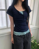 Muro Button Short Sleeve T-shirt