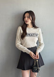 Haito Lettering Round Knit