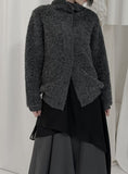 Ketone High Neck Button Cardigan