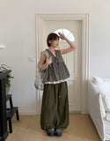 Kalgo Pintuck Banding Balloon Wide Pants