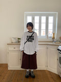 [unisex] Lima Lettering Over Long Sleeve Tee