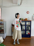 Ogen Tomato Printing Over Short Sleeve Tee