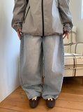 Hiphu Studded Denim Wide Pants