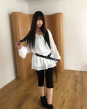 Roant V-neck Tiered Layered One Piece