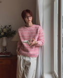 Bren Brush Striped Round Knit