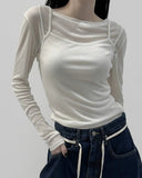 Niyu See-Through Layered T-Shirt