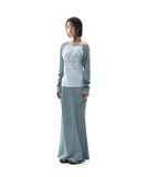 Side Panel Mermaid Maxi Skirt