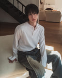 Levan Cuffs Henley Neck Long Sleeve