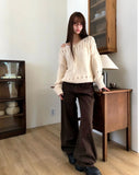 Tenor Wide-Fit Cotton Long Pants