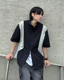 Black cargo denim trousers