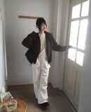 Convi Stripe Loose Fit 2-Way Hooded Zip-Up