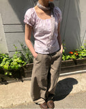 Sweden Curved Cotton Pants
