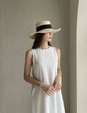 Blun Stripe Linen Sleeveless One Piece
