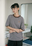 Cat Stripe Ringer Tee