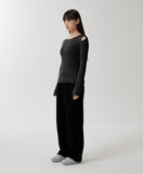 CUT OFF LS KNIT
