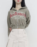 Andre Cropped Hooded Zip-Up