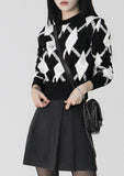 poker argyle knit