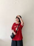 [unisex] Ensert Printed Ringer Over Short Sleeve T-shirt