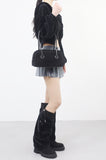 Sianne Suede Square Shoulder Bag