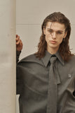 [PREMIUM/MADE] Big collar balloon fade tie shirt
