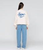 Lettering autograph back logo sweatshirt