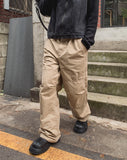 Fielden Plate Zipper Wide Pants