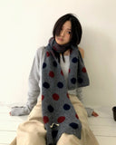 Rudan lip-neck button knit