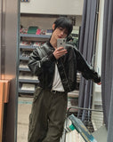 With Biker Leather Jacket