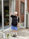 [unisex] Hakoto Printed Summer Over Short Sleeve Knit