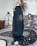 Cardan Washing Cargo Denim Pants