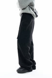 Gent layered wide trousers