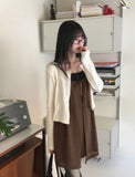 Koachi vintage lace slit layered mini one piece