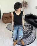 Redin Damage Ribbed Sleeveless