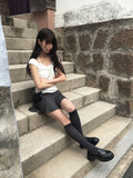 Baden Low Mini Shirring Flare Skirt
