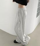 Unique Side Line Folding Pintuck Mega Wide Banding Pants