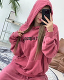 Riel Embroidered Pigment Hoodie