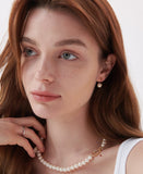 H-edition Dessert Ball Silver Pearl Earring