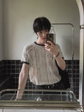 G-Bee pattern ringer short sleeve t-shirt