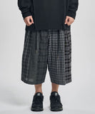 Check Mixed Bermuda Pants