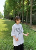 [unisex] Hymen Lettering Over Short Sleeve Tee
