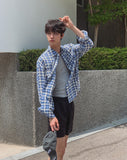 Caden Tartan Check Long Sleeve Shirt