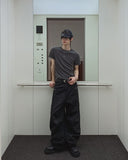 Cozy Stud Coating Wide Pants