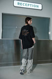 Boat Cat Embroidery Short Sleeve T-shirt